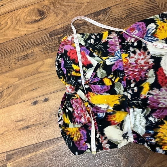 Moulinette Soeurs Tropical Jacquard Strapless Mini Dress Size 0 T - Picture 3 of 5